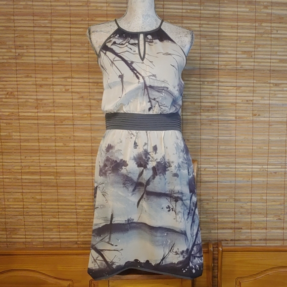 W118 by Walter Baker Dresses & Skirts - Walter Baker 🌫 B&W Printed Chiffon Halter Dress